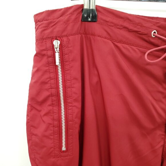 VTG 2004 Banana Republic Track-Style Zip Pocket Pants 8 Red - Picture 5 of 16